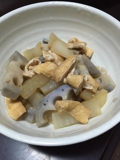 大根と揚げの炒り煮-レシピのメイン写真