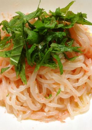 糖質制限にも！明太子パスタ風しらたき-レシピのメイン写真