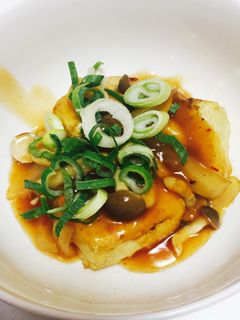 フライパンで!揚げ出し豆富の甘酢あんかけ-レシピのメイン写真