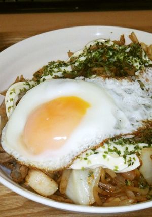 ☆男飯☆００５　酢タマネギ・焼きそば-レシピのメイン写真
