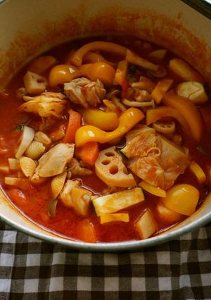 野菜と友達♪具だくさんワンポットパスタ-レシピのメイン写真