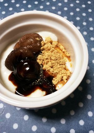 甘栗きなこ黒蜜ヨーグルト-レシピのメイン写真