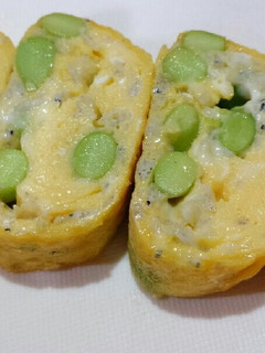 枝豆とシラスの卵焼き-レシピのメイン写真