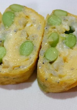 枝豆とシラスの卵焼き-レシピのメイン写真