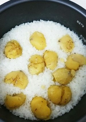 栗おこわ-レシピのメイン写真
