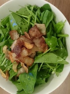 ほうれん草のホットサラダ-レシピのメイン写真