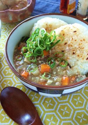 熱々具沢山☆うまみ餡かけ握り飯！-レシピのメイン写真