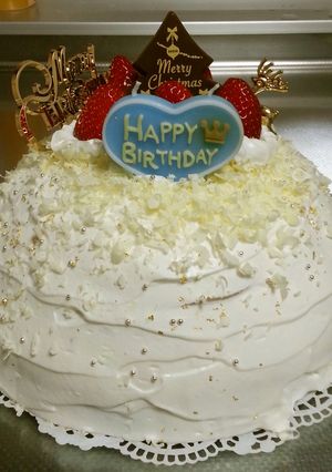クリスマス＆誕生日ケーキ-レシピのメイン写真