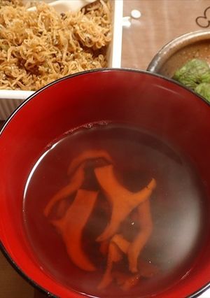 シロカノシタ（白鹿の舌）のお吸い物-レシピのメイン写真