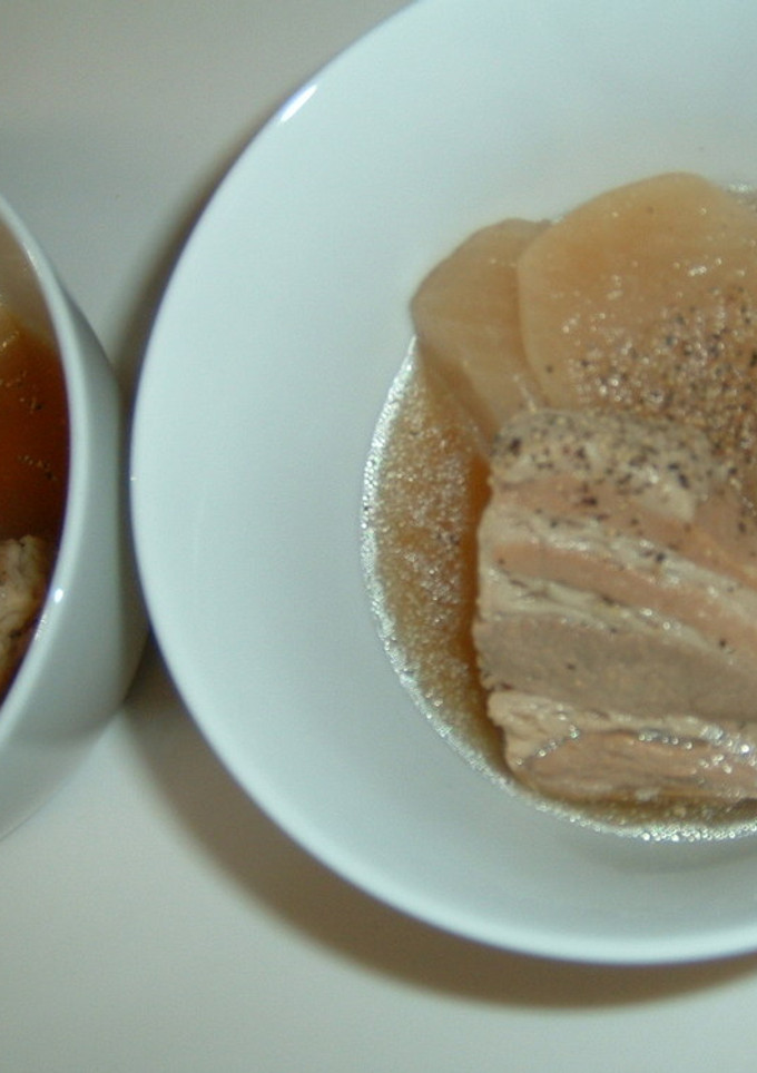 豚バラと大根の黒こしょう煮-レシピのメイン写真