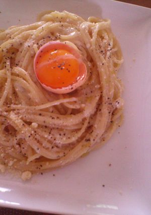 プロの味♥アンチョビ♥変わりカルボナ～ラ-レシピのメイン写真
