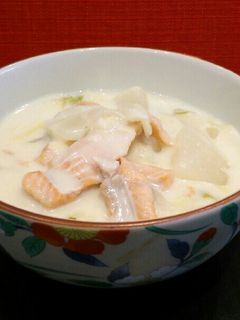 鮭と白菜と長葱のクリーム煮-レシピのメイン写真