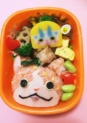 妖怪ウォッチキャラ弁いちごニャン-レシピのメイン写真