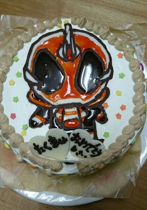 仮面ライダーゴーストのお誕生日ケーキ-レシピのメイン写真