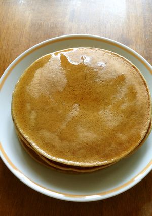 【美肌】はと麦きな粉パンケーキ-レシピのメイン写真