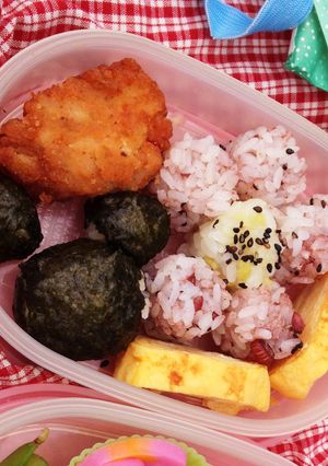 簡単!手抜き?デコ弁!?ミッキーとお花-レシピのメイン写真