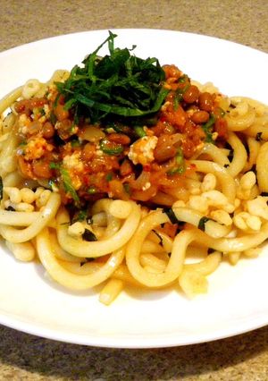 ネバ辛キムチ焼うどん-レシピのメイン写真