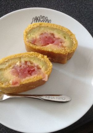 秋味♡さつまいもとりんごのロールケーキ-レシピのメイン写真