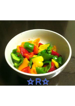 レンジで簡単５分☆ピーマンのクミン風味-レシピのメイン写真