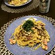 たっぷりキノコと塩昆布のクリームパスタ