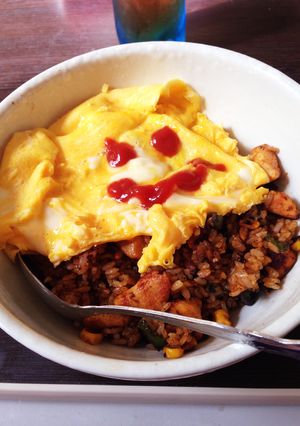 カレーピラフオムライス-レシピのメイン写真