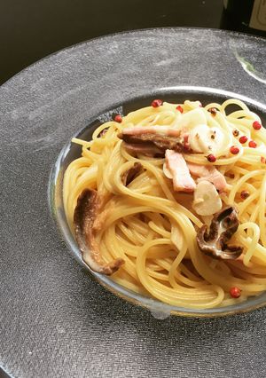ポルチーニ茸の軽いクリームパスタ-レシピのメイン写真