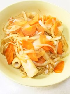 玉ねぎ人参竹輪焼きそば-レシピのメイン写真