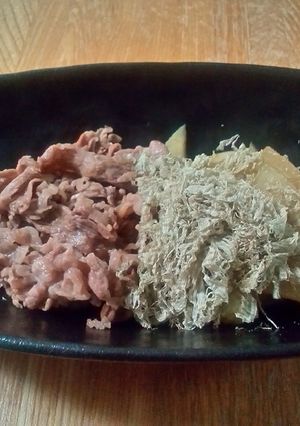 冬瓜と牛肉の柚子胡椒炒め。シメは出汁´ڡ-レシピのメイン写真