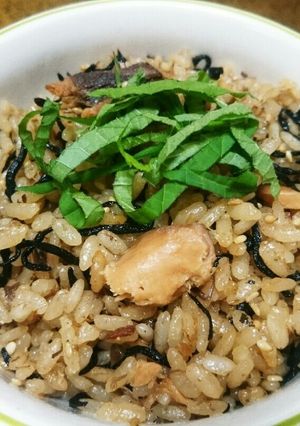 さば缶＆ひじきde炊き込みご飯-レシピのメイン写真