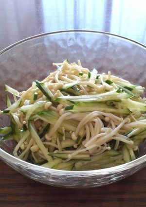 レンジで簡単！えのきキュウリ-レシピのメイン写真