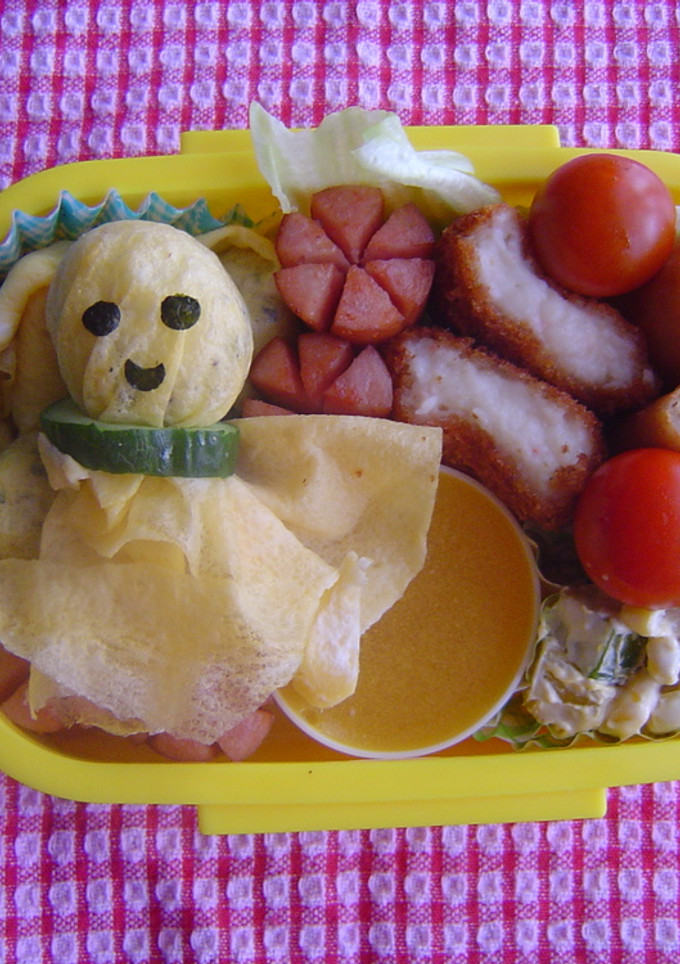 てるてる坊主弁当-レシピのメイン写真