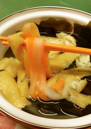 リボン野菜の昆布出ししゃぶ♪-レシピのメイン写真
