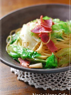 ベーコン&レタスのレモンパスタ-レシピのメイン写真