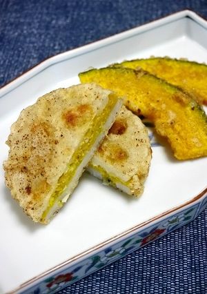 ヘルシー粉豆腐！レンコンのはさみ揚げ-レシピのメイン写真