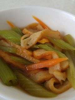 ふきと天ぷら(さつま揚げ)の煮物-レシピのメイン写真