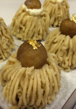 実家の生栗で！モンブラン♪-レシピのメイン写真