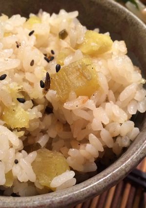 塩昆布でコク出し！さつまいもごはん-レシピのメイン写真