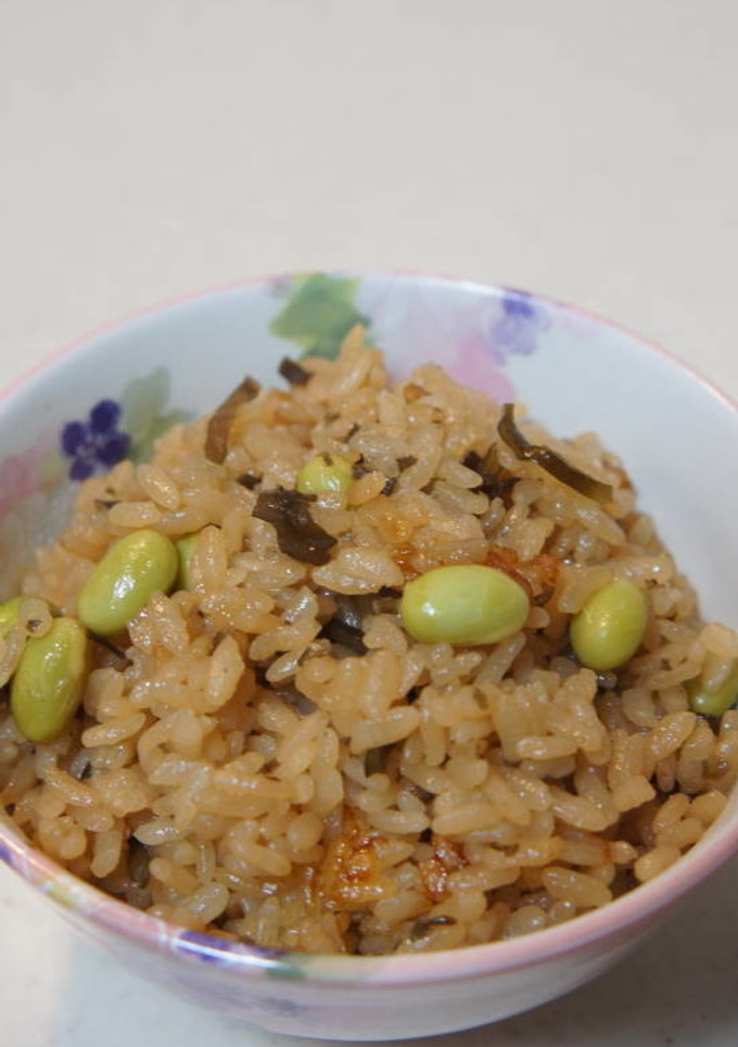 枝豆と塩昆布の炊き込みご飯-レシピのメイン写真