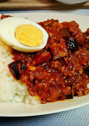 トマトとナスのさっぱりドライカレー風-レシピのメイン写真