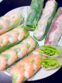 定番!簡単!海老とアボカドの生春巻き♡-レシピのメイン写真