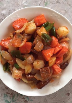 マルシンハンバーグで作るフェイク酢豚-レシピのメイン写真
