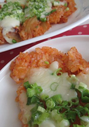 キムチご飯ピザ-レシピのメイン写真