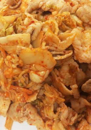 簡単で美味しすぎる豚キムチ-レシピのメイン写真