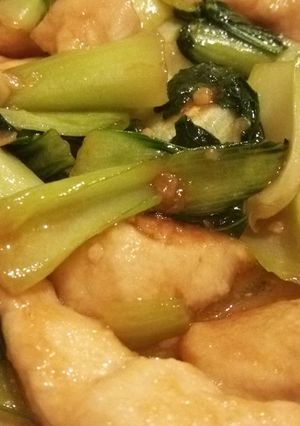 ご飯に合う！鶏ムネとチンゲン菜の中華炒め-レシピのメイン写真