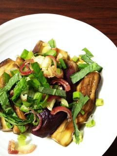 レンジで簡単!なすの中華風サラダ-レシピのメイン写真