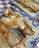 蒸せるんですで簡単★サンマの梅肉ソース蒸