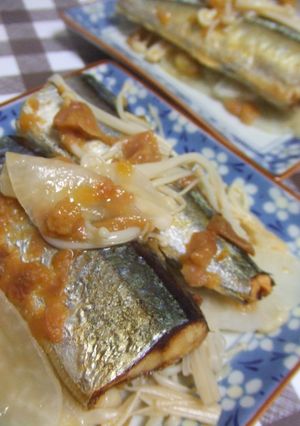 蒸せるんですで簡単★サンマの梅肉ソース蒸-レシピのメイン写真