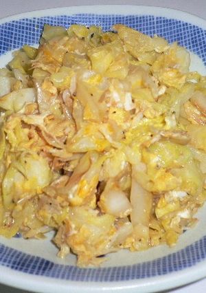 簡単！キャベツと卵の炒め物-レシピのメイン写真
