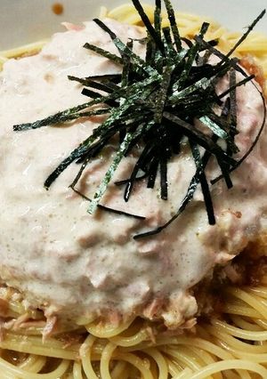 簡単おろしとツナマヨパスタ(温、冷製)-レシピのメイン写真