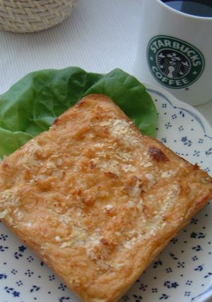 サクサクじゅわっ♪簡単タラモ風トースト-レシピのメイン写真
